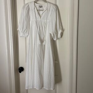 Mille Saffron white cotton dress